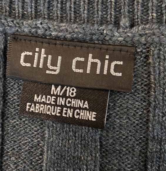 City Chic Womens Ribbed Sweater Flare Sleeve Hunter Green 18 Cozy - Picture 10 of 15